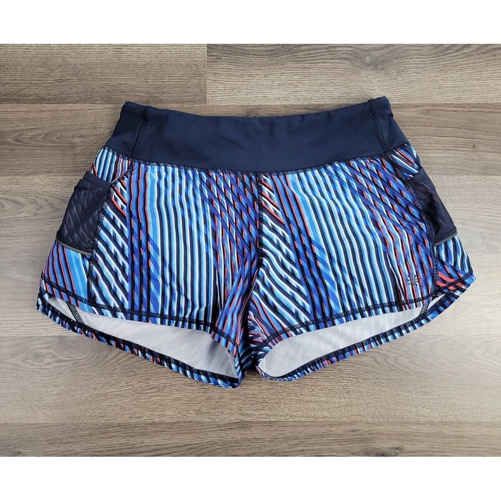 Athleta Ready‎ Set Go Lined Athletic Running Shorts Pockets Small 3'' Inseam Gym